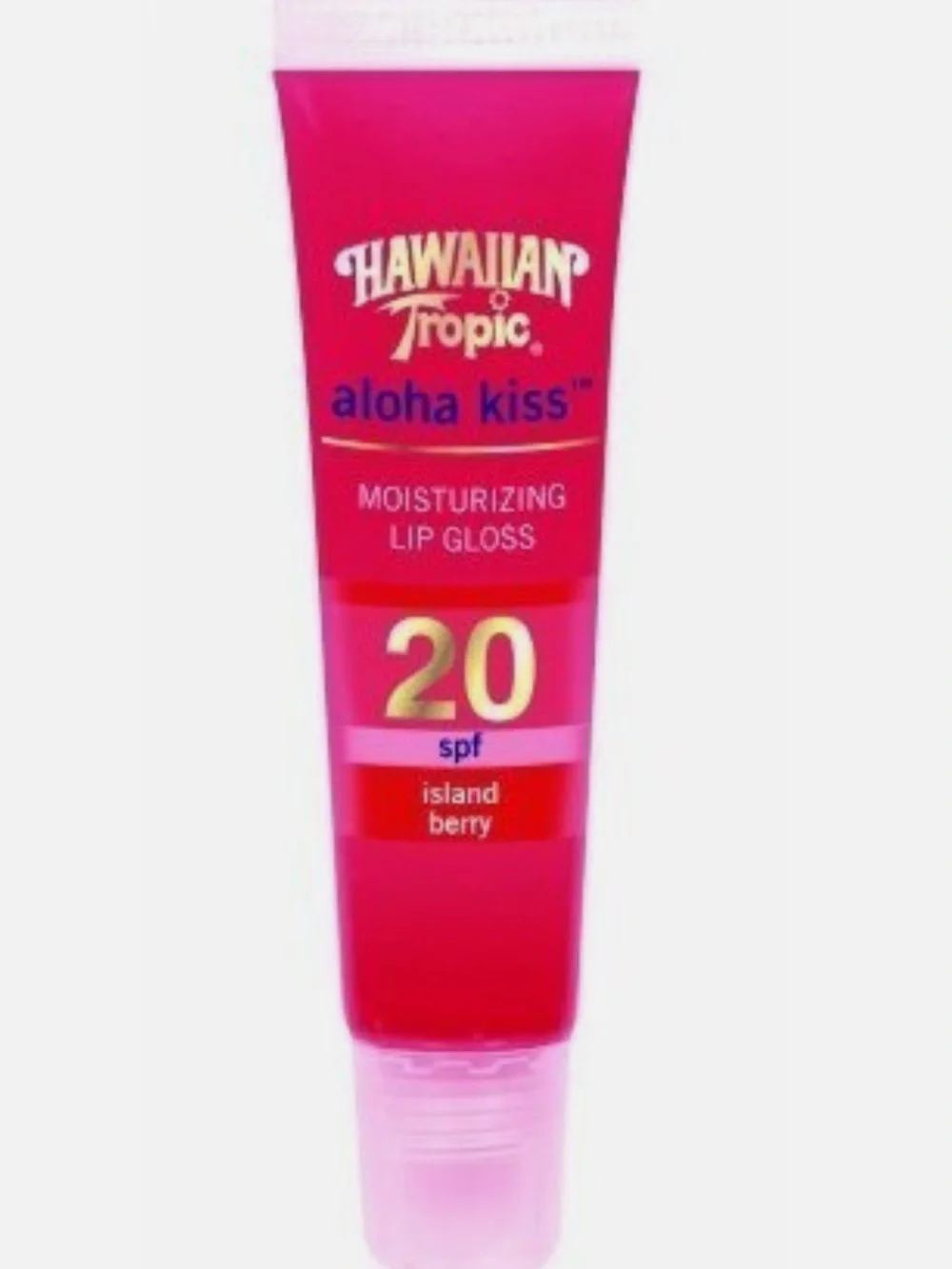 Hawaiian Tropic Aloha Kiss Moisturizing Lip Gloss - spf 20- Island Berry (Pink)